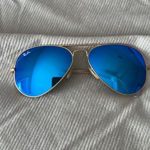 Blue and gold Ray-Bans